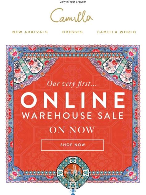 camilla warehouse sale australia.